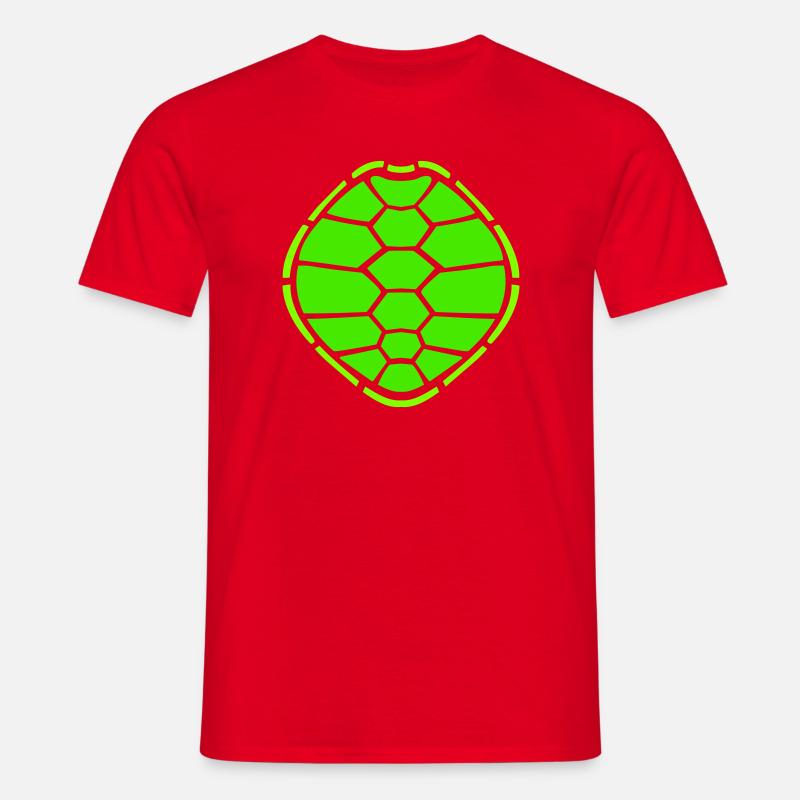 Turtle shell pattern turtle icon cool - Men's T-Shirt - red