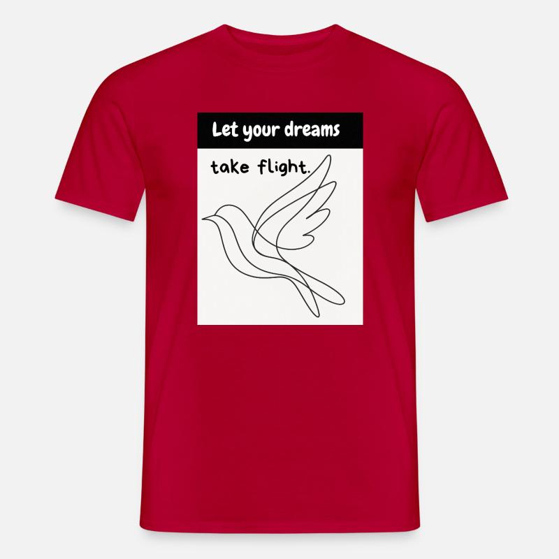 Vogelflug - Männer T-Shirt - Rot
