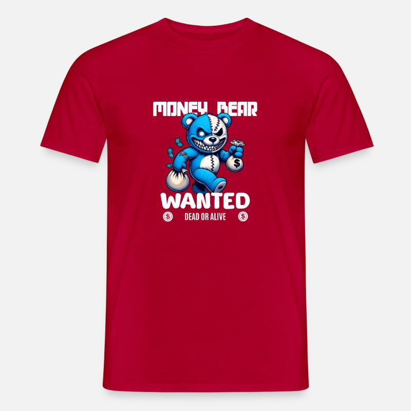 Gesucht wird böser Bär tot oder lebendig - Men’s T-shirt - red