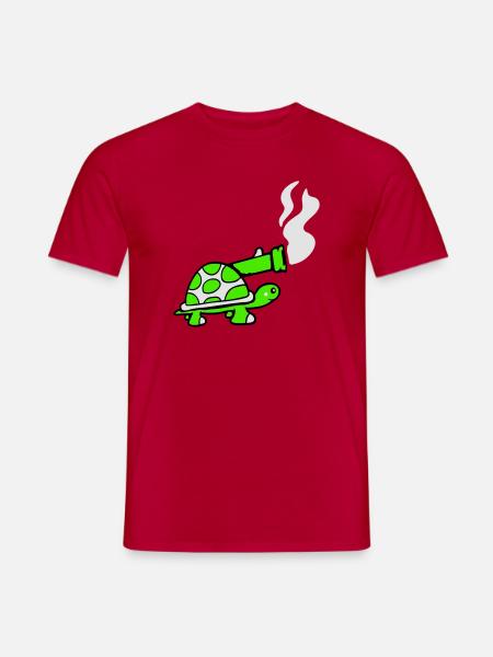 Turtle Tank Weapon Cannon Shoot Shot - Men's T-Shirt - red