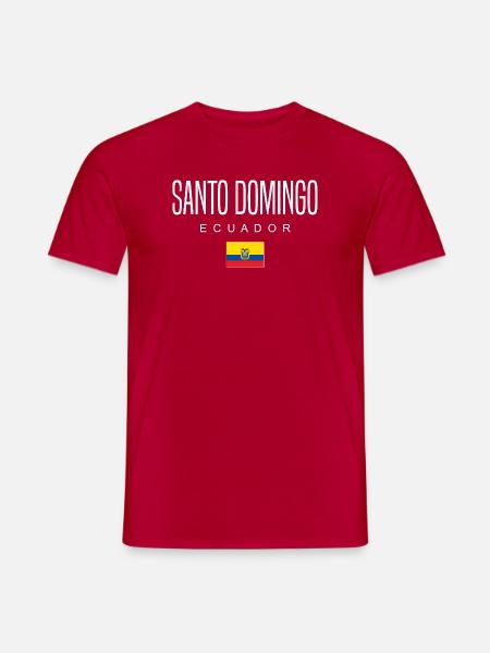 Santo Domingo Ecuador Ecuadoriani - T-shirt uomo - rosso