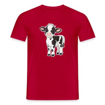 Vache - T-shirt homme - rouge - Devant - AI Model Male 178 dark (178cm)