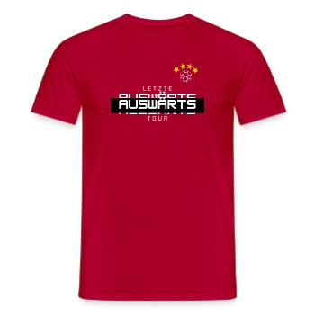 Away Tour - Men's T-Shirt - red - Front - AI Model Male 178 dark (178cm)
