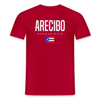 Arecibo Puerto Rico Puerto Ricans - Men's T-Shirt - red - Front - AI Model Male 178 dark (178cm)