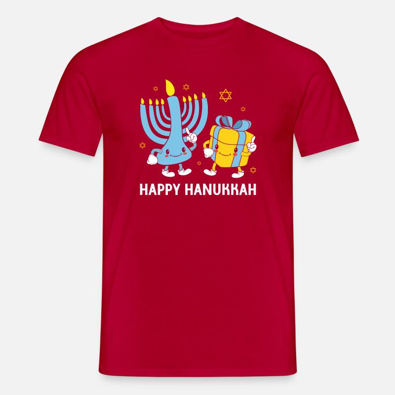 Hanoukka Hanoukka Hanoukka Gnome - T-shirt homme - rouge