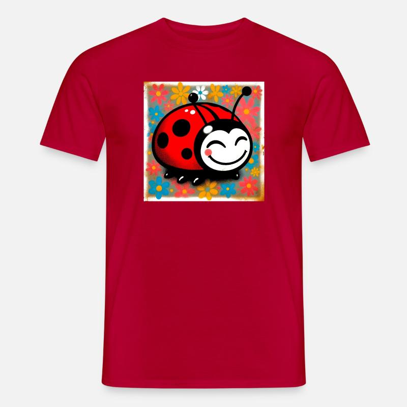 Marienkäfer - Männer T-Shirt - Rot