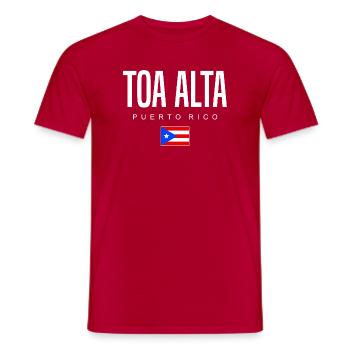 Toa Alta Puerto Rico Puerto Ricans - Men's T-Shirt - red - Front - AI Model Male 178 dark (178cm)