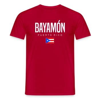 Bayamón Puerto Rico Puerto Ricans - Men's T-Shirt - red - Front - AI Model Male 178 dark (178cm)