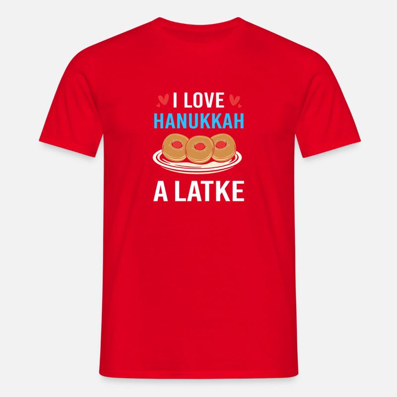 Hanoukka Hanoukka Hanoukka - T-shirt Homme - rouge