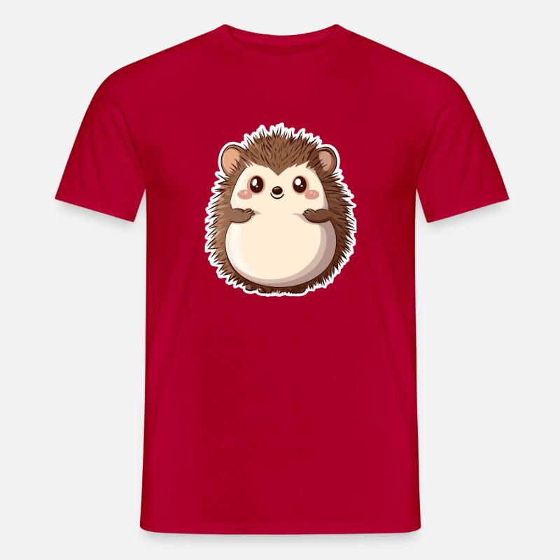 Igel - Männer T-Shirt - Rot