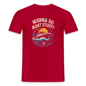 Voulez-vous faire du nautisme ? - T-shirt homme - rouge - Devant - AI Model Male 178 dark (178cm)