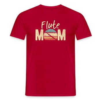 Flöte Mama Retro Vintage Marching Band Design - Männer T-Shirt - Rot - Vorne - AI Model Male 178 dark (178cm)