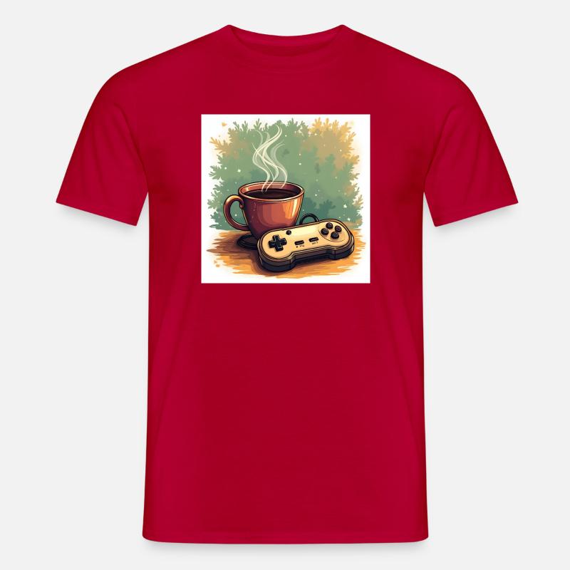 Caffeine & Campaigns - Männer T-Shirt - Rot