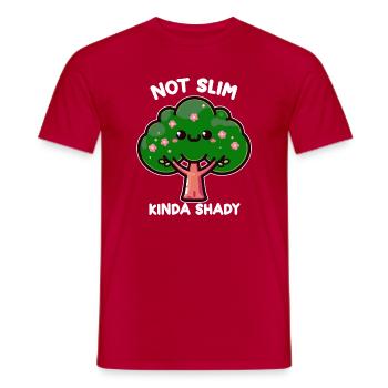Kawaii Baum nicht dünn irgendwie schattig - Männer T-Shirt - Rot - Vorne - AI Model Male 178 dark (178cm)