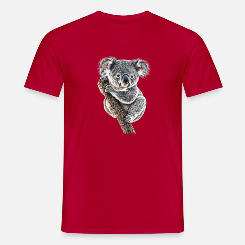 Koala - Männer T-Shirt - Rot