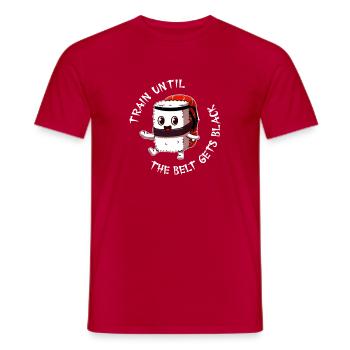 Karate Sushi Joke Kawaii Sushi Karate Meme - Men's T-Shirt - red - Front - AI Model Male 178 dark (178cm)