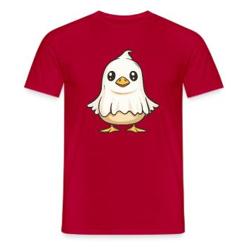 Goose Halloween Ghost - Men's T-Shirt - red - Front - AI Model Male 178 dark (178cm)