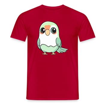 Papagai Halloween Geist - Männer T-Shirt - Rot - Vorne - AI Model Male 178 dark (178cm)