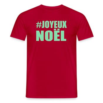 WEIHNACHTEN. FROHE WEIHNACHTEN. FROHE WEIHNACHTEN. WEIHNACHTSMANN - Männer T-Shirt - Rot - Vorne - AI Model Male 178 dark (178cm)