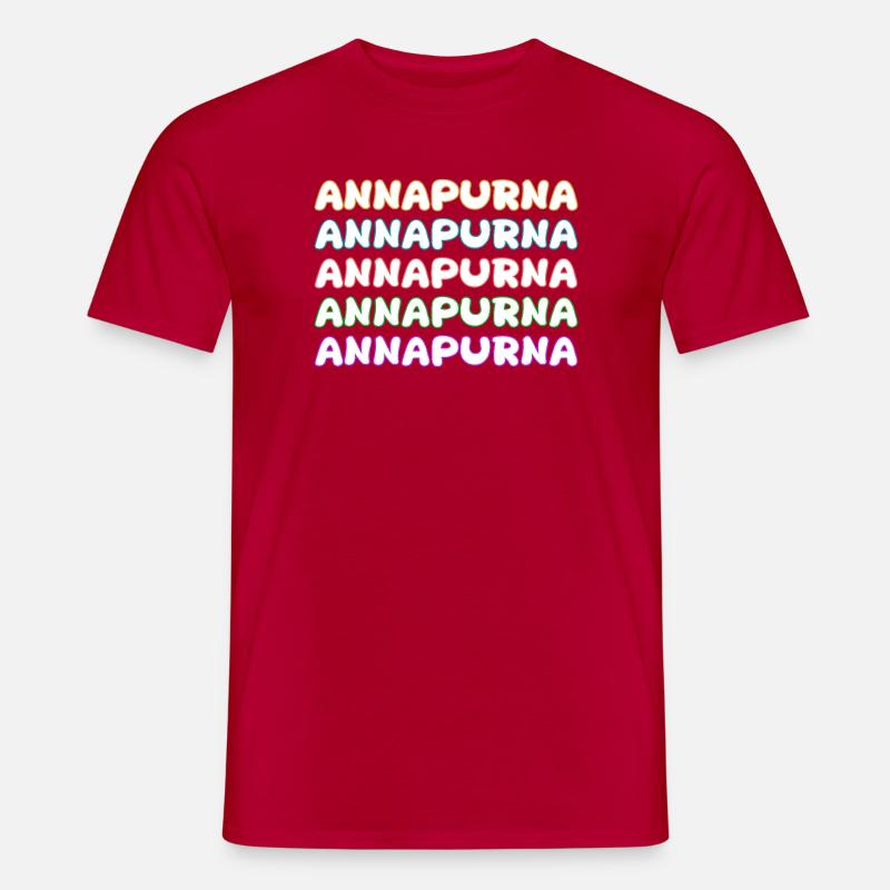 Klettern Annapurna - Männer T-Shirt - Rot