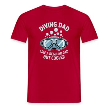 Diving Saying Dad Funny Diving Gift - Men's T-Shirt - red - Front - AI Model Male 178 dark (178cm)