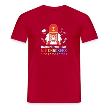 Nutcracker Christmas - Men's T-Shirt - red - Front - AI Model Male 178 dark (178cm)