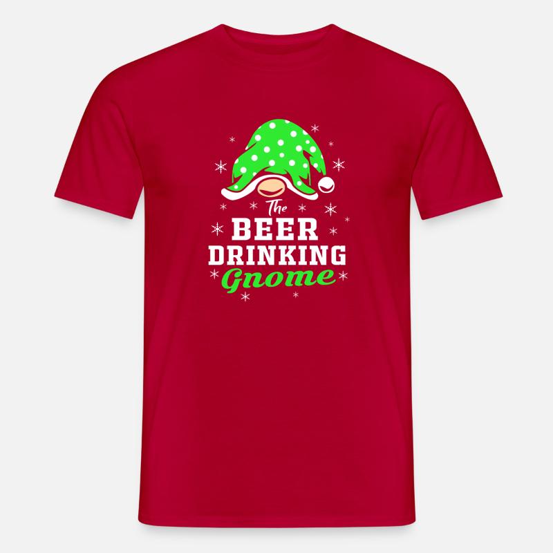 Gnom Bier - Männer T-Shirt - Rot