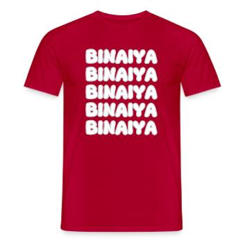 Climbing Binaiya - Men's T-Shirt - red - Front - AI Model Male 178 dark (178cm)