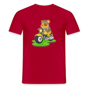 Moto hamster - T-shirt homme - rouge - Devant - AI Model Male 178 dark (178cm)
