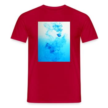 A drop of What If : First Edition - Men's T-Shirt - red - Front - AI Model Male 178 dark (178cm)