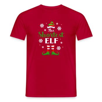 Elfe Elf Weihnachtsgeschenk - Männer T-Shirt - Rot - Vorne - AI Model Male 178 dark (178cm)