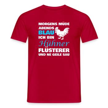 Chickens Chicken Farm Chicken Coop Funny Saying Chicken - Men's T-Shirt - red - Front - AI Model Male 178 dark (178cm)