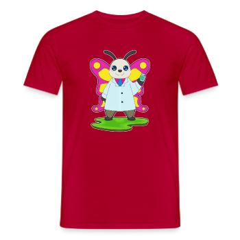 Schmetterling Arzt Medizin - Männer T-Shirt - Rot - Vorne - AI Model Male 178 dark (178cm)