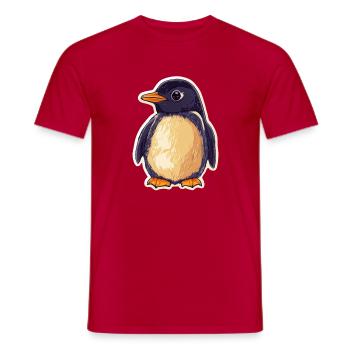 Pingouin - T-shirt homme - rouge - Devant - AI Model Male 178 dark (178cm)