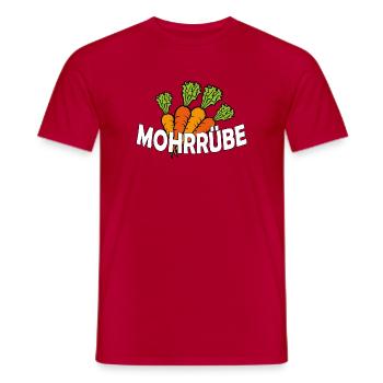 Carotte - T-shirt homme - rouge - Devant - AI Model Male 178 dark (178cm)