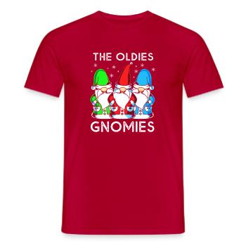 Gnome Grand-parents Grand-mère Grand-père Grand-mère Grand-père - T-shirt homme - rouge - Devant - AI Model Male 178 dark (178cm)