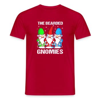 Gnom Bart - Männer T-Shirt - Rot - Vorne - AI Model Male 178 dark (178cm)