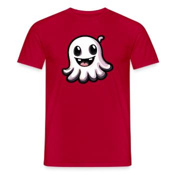 Geist Halloween Niedlich Comic - Männer T-Shirt - Rot - Vorne - AI Model Male 178 dark (178cm)