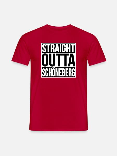 Straight Outta Schöneberg BERLIN - Männer T-Shirt - Rot