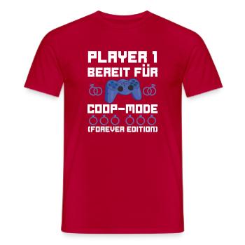 JGA Team Bräutigam Junggesellenabschied - Männer T-Shirt - Rot - Vorne - AI Model Male 178 dark (178cm)