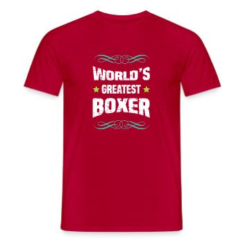 Le plus grand boxeur du monde - T-shirt homme - rouge - Devant - AI Model Male 178 dark (178cm)