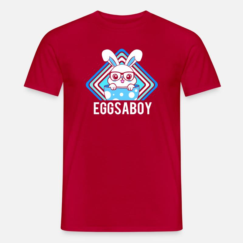 Gender Reveal Ostern Werdende Mutter - Männer T-Shirt - Rot