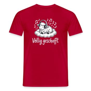 Completely done sheep design - Men's T-Shirt - red - Front - AI Model Male 178 dark (178cm)