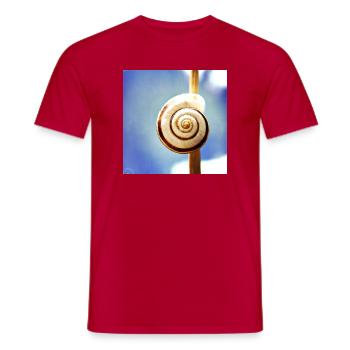 Snail-shell - Men's T-Shirt - red - Front - AI Model Male 178 dark (178cm)