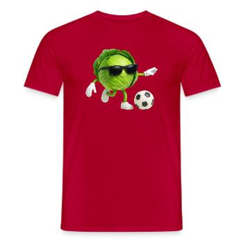 Kohl Fußball - Männer T-Shirt - Rot - Vorne - AI Model Male 178 dark (178cm)