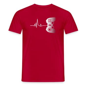 Gamer Game Video Game Blueberry Vintage Gaming - Men's T-Shirt - red - Front - AI Model Male 178 dark (178cm)