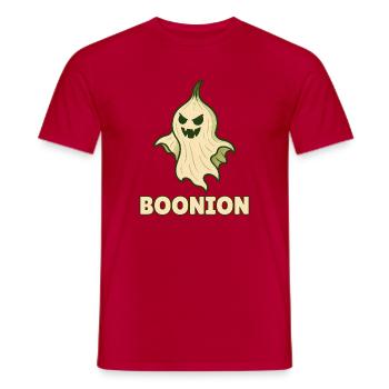 Funny Vegetable Monster – Halloween Fun - Men's T-Shirt - red - Front - AI Model Male 178 dark (178cm)