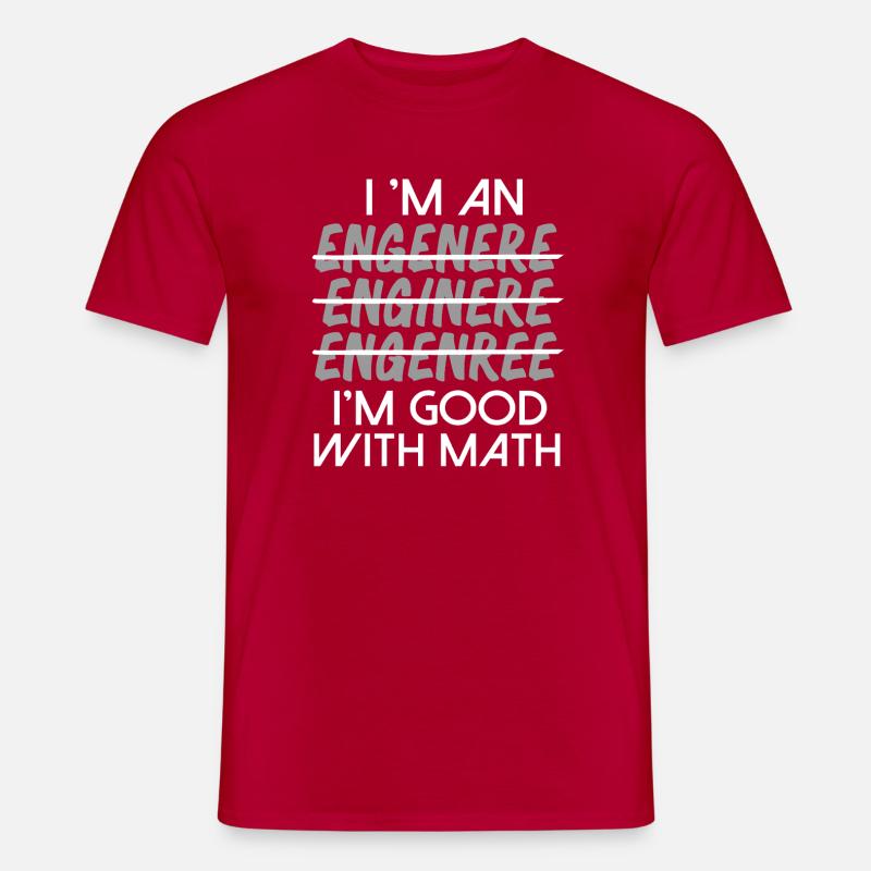 Math Math Math Teacher Mathematician - Men’s T-shirt - red