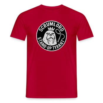 Scrum Lord StandUp Tyran - T-shirt homme - rouge - Devant - AI Model Male 178 dark (178cm)