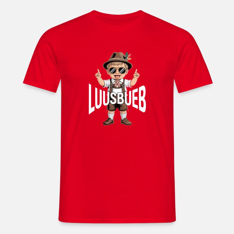 Luusbueb - Männer T-Shirt - Rot
